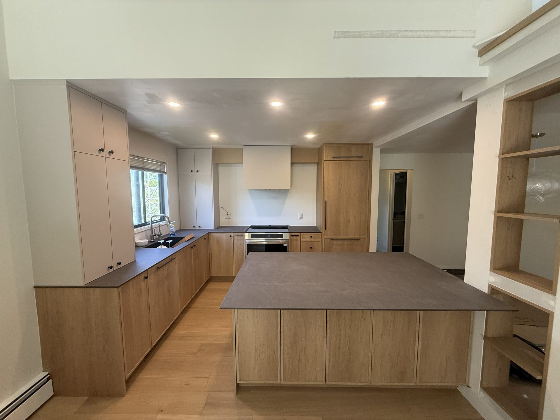 Finished custom kitchen renovation by Dondero Construction and Renovation
